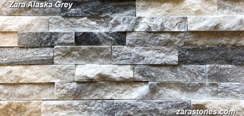 Alaska Grey Fireplace Stone Veneers