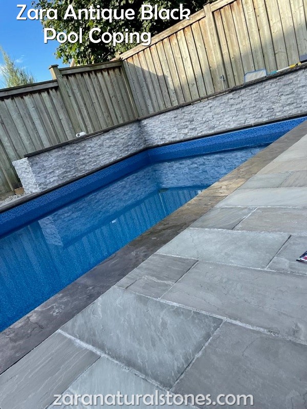 Antique Black Pool Coping