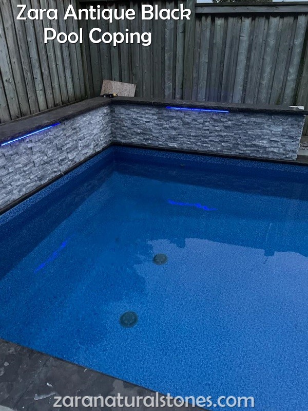 Antique Black Pool Coping