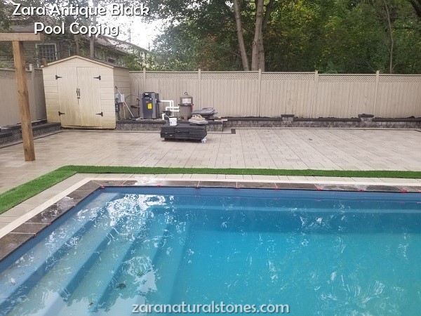 Antique Black Pool Coping