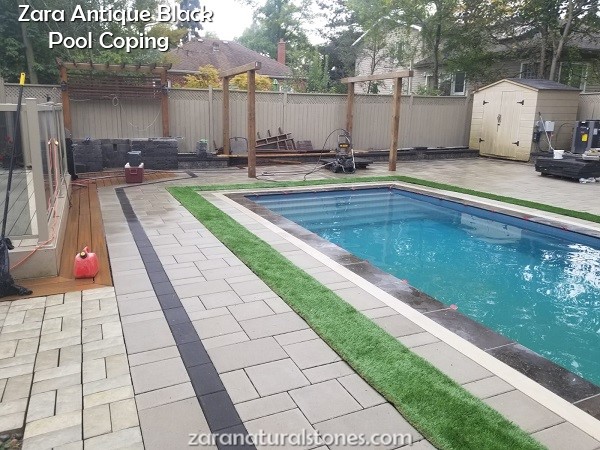 Antique Black Pool Coping