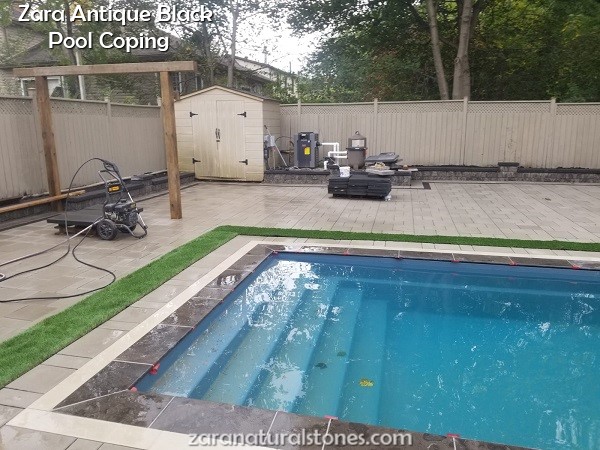 Antique Black Pool Coping