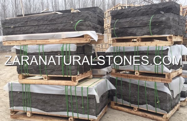 Antique Black Natural Stone Steps