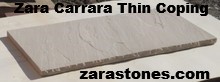 Carrara Thin Pool Coping