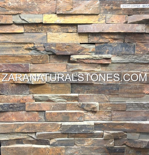 Egypt Copper Split Face Thin Ledgestone