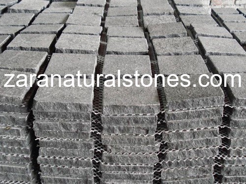 Fine Grey Square Cobbles