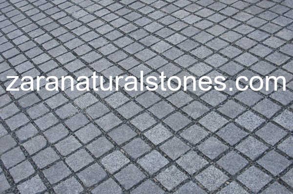 Fine Grey Square Cobbles