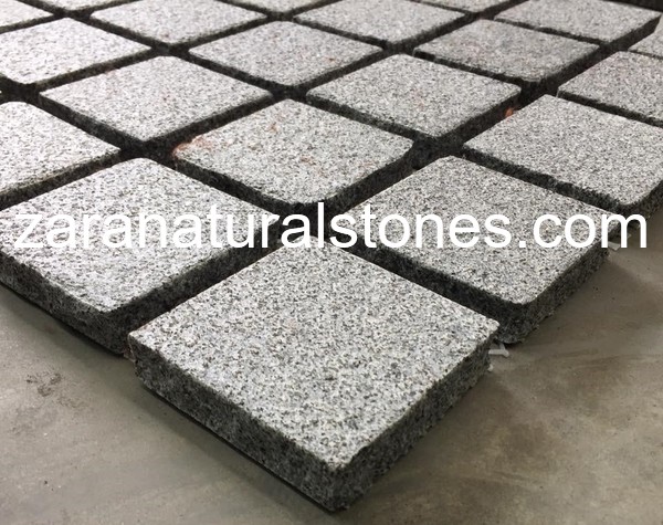 Fine Grey Square Cobbles