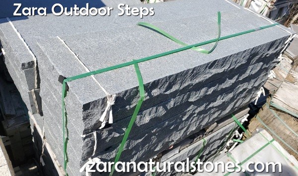 Fine Grey Granite Steps