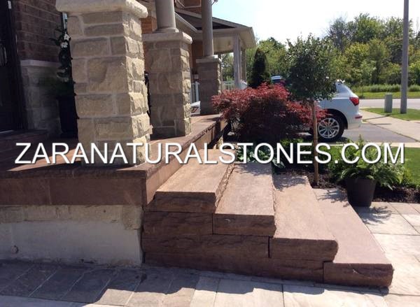 Brown Wave Patio Stones