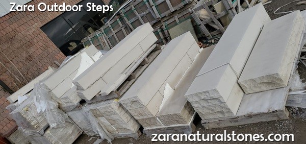 Off White Stone Steps