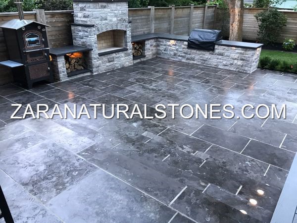 Antique Black Flagstone Pavers