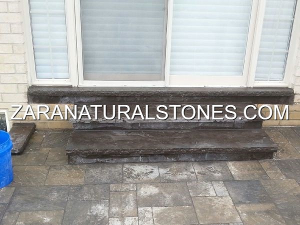 Antique Black Flagstone Pavers