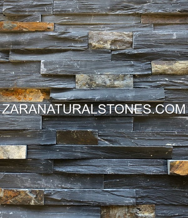 Charcoal Rust Fireplace Stone Veneers