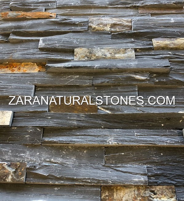 Charcoal Rust Fireplace Stone Veneers