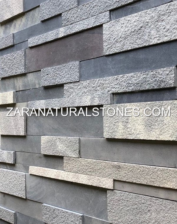 Imperial Black 3D Fireplace Stone Veneers