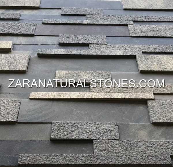 Imperial Black 3D Fireplace Stone Veneers