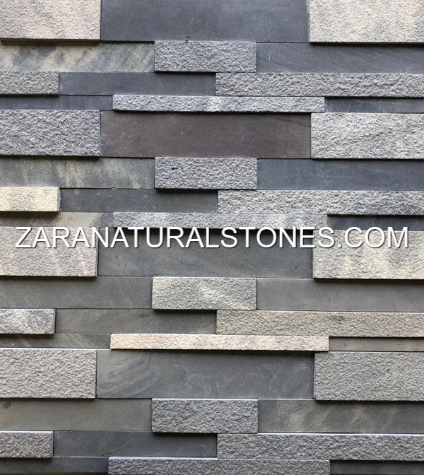 Imperial Black 3D Fireplace Stone Veneers