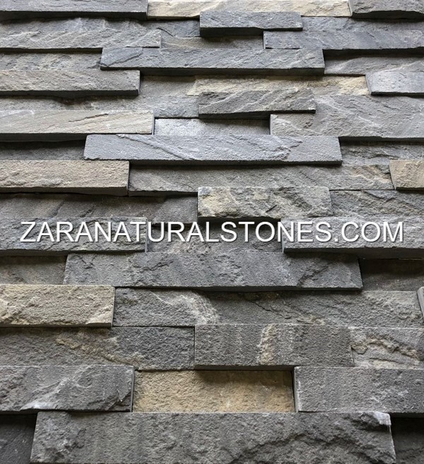 Imperial Black Fireplace Stone Veneers