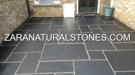 Kota Black Flagstone Pavers
