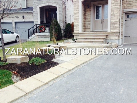 Lavender Driveway Flagstone Pier Cap