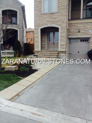 Lavender Driveway Flagstone Pier Cap