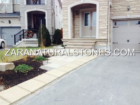 Lavender Driveway Flagstone Pier Cap