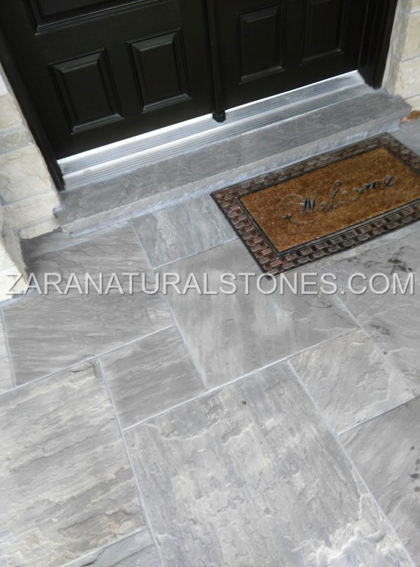 Imperial Black Tumbled Flagstone Pavers
