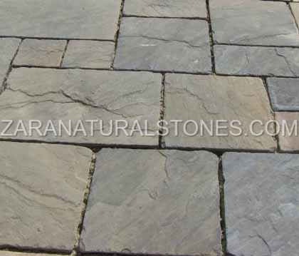 Imperial Black Tumbled Flagstone Pavers