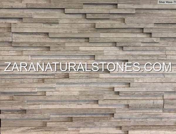Silver Wave Split Face Veneer