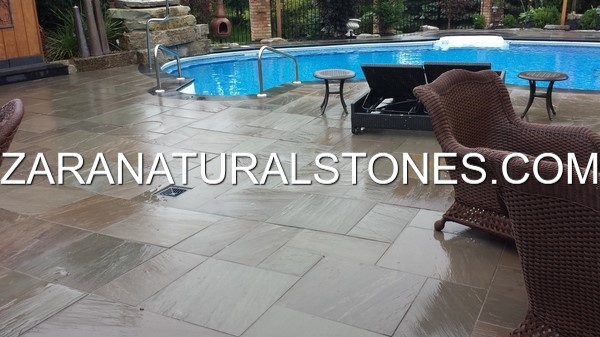 Slate Grey Flagstone Pavers