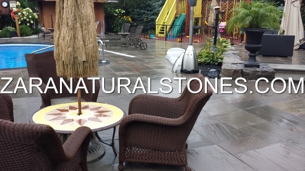 Slate Grey Flagstone Pavers