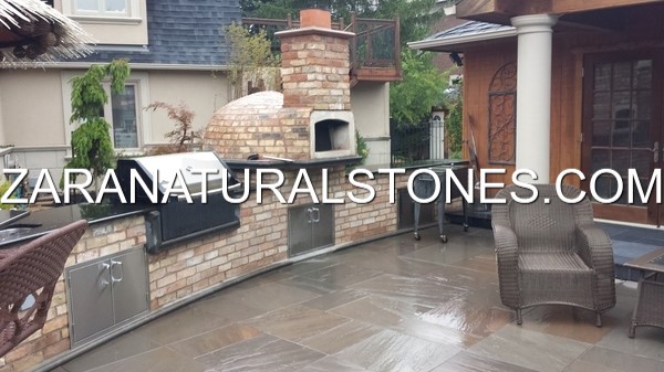 Slate Grey Flagstone Pavers