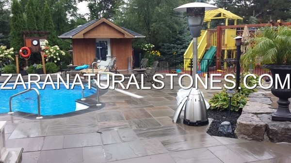 Slate Grey Flagstone Pavers