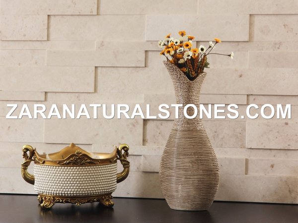 Burdur Beige 3D Fireplace Stone Veneers